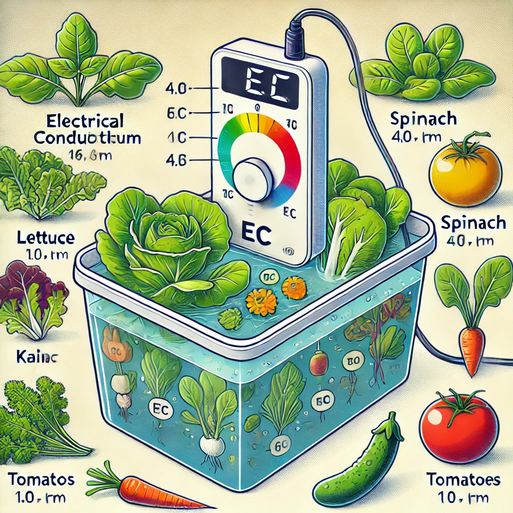 Optimal EC Levels for Hydroponic Vegetables – Quality Plants & Seedlings