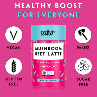 Teelixir Mushroom Beet Latte with Chaga (100g)