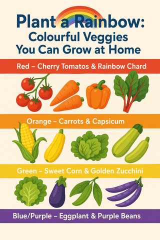 🌈 Plant a Rainbow: Colorful Veggies You Can Grow at Home