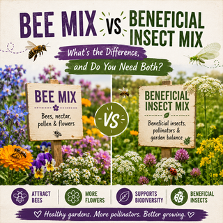 Bee Mix vs Beneficial Insect Mix: What’s the Difference, and Do You Need Both?