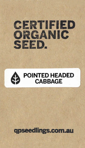 Certified Organic Pointed Headed Cabbage Seed